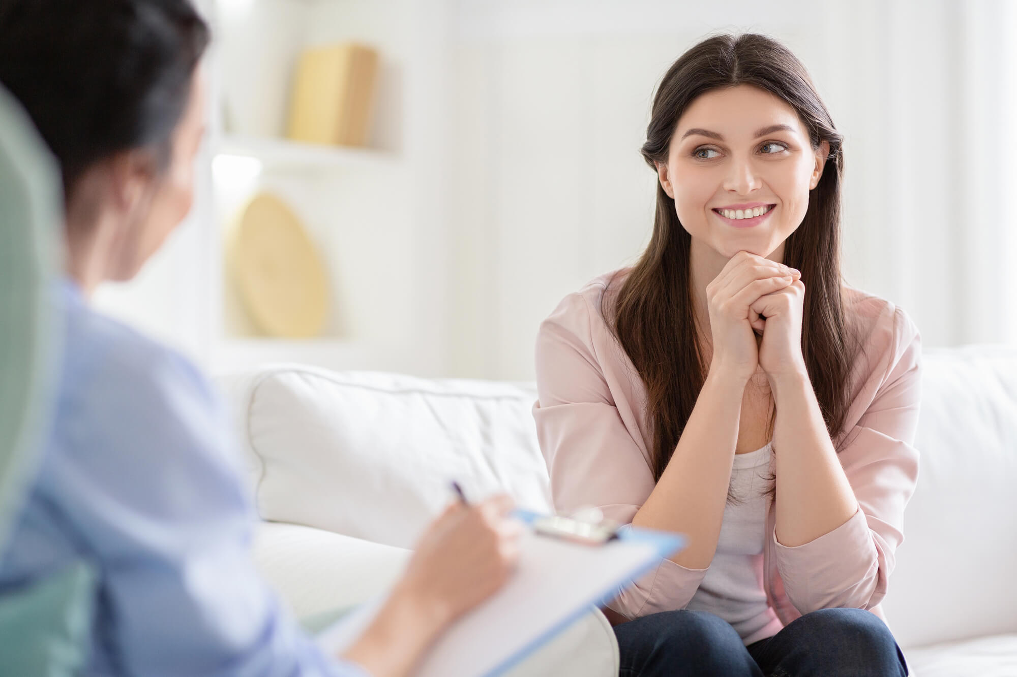 woman-happy-with-Acceptance-and-Commitment-Therapy